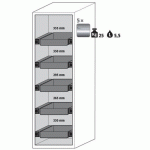 ARMOIRE S-PHOENIX TOUCHLESS-90 S90.196.060.075.FDAO GRIS - ASECOS