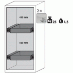 ARMOIRE SÉCURITÉ S-CLASSIC-90 S90.129.060.WDAS JAUNE