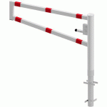 BARRIÈRE BÉTONNER SERRURE TRIANGULAIRE-1500 MM- BLANC/ROUGE - SCHAKE