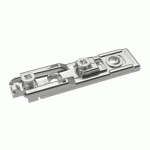 EMBASE LINÉAIRE POUR FERRURE D'ANGLE -RÉGLAGE EXCENTRIQUE -VIS PRÉMONTÉES - D3 B10 HETTICH