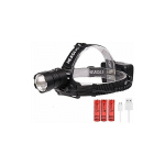 LAMPE FRONTALE PUISSANTE, LAMPE TORCHE FRONTALES RECHARGEABLE USB,XHP70 LED ULTRA PUISSANTE 3 MODES ECLAIRAGE ZOOMABLE HEADLAMP POUR TRAVAILLER,