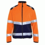 VESTE SOFTSHELL HAUTE VISIBILITÉ TAILLE XS - BLAKLADER