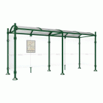 ABRI BUS 5 M PROVINCE 2 BARDAGES LAT. AGORA VERT 6005 - PROCITY