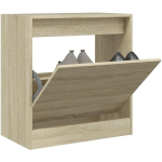 VIDAXL - ARMOIRE À CHAUSSURES CHÊNE SONOMA 60X34X63,5 CM BOIS INGÉNIERIE