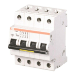 DISJONCTEUR ABB S204P 40A 4P 15KA C 4 MODULES S590822