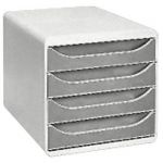 MULTIFORM MODULE DE CLASSEMENT EXACOMPTA BIG BOX 4 TIROIRS - GRIS