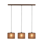 BRITOP SUSPENSION TUBO, NOYER, NOIR/BEIGE, À 3 LAMPES