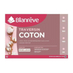 BLANREVE - TRAVERSIN EN COTON - 180 CM - BLANC