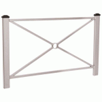 BARRIÈRE PAGODE 1.58 M - 2 POMMEAUX NOIRS - ZINC GRIS 7044 - PROCITY
