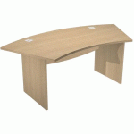 BUREAU DE DIRECTION AVEC PIEDS PANNEAUX VISUAL - CHÊNE - ARTARREDI