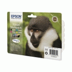 EPSON MONKEY MULTIPACK "SINGE" 4 COULEURS - ENCRE DURABRITE ULTRA NOIRE, CYAN, MAGENTA, JAUNE