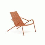 LOT DE 2 - FAUTEUIL DÉTENTE EXTERIEUR OUDON - BRIQUE