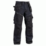 PANTALON DE TRAVAIL X1500 CORDURA® DENIM MARINE/NOIR TAILLE 58C - BLAKLADER