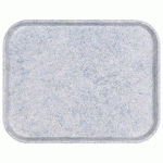 PLATEAU POLY STR 46 X 36 CM - GRANIT BLEU