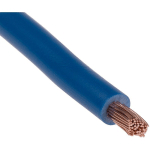 FIL DE CÂBLAGE, SECTION 4 MM², 1000 V BLEU CUIVRE, MAXIMUM +70 °C, 25M ( PRIX POUR BOBINE DE 25 MÈTRES ) - RS PRO