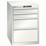 ARMOIRE BLANC GRIS 564X725X800 AVEC 4 TIR. 75KG _ 14.371.180 - LISTA