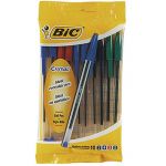 BIC POCHETTE DE 10 STYLOS BILLE - 4 COULEURS