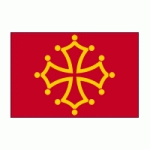 DRAPEAU LANGUEDOC : DIMENSIONS - 40 X 60 CM