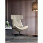 FAUTEUIL LOUNGE CLEO ANTHRACITE - BEIGE