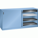 LISTA - ARMOIRE PORTES COULISSANTES (HXLXP) 100 X 200 X 58 CM KEY LOCK R5012