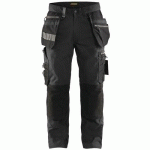 PANTALON DE TRAVAIL ARTISAN STRETCH GRIS FONCÉ/NOIR TAILLE 40L - BLAKLADER