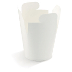 POT À PÂTES EN CARTON 78CL FERMETURE À CROISILLON BLANC - LOT DE 50