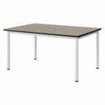 TABLE MALIBU 120X80 T3 4P STR ANTIB CHÊN 1146/NOIR BLC 9016
