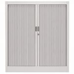 ARMOIRE MÉTAL CLASSTOUT COLOR - A RIDEAUX - L. 90 X H. 100 CM  - CORPS ALUMINIUM  - RIDEAUX ALUMINIUM