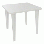 BUREAU EVIDENCE L.80 X P.80 CM BLANC PIED BLANC - VINCO