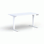 BUREAU MOTORISÉ L140XP80 CM ÉP.25 MM BLANC/BLANC - EOL