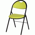 CHAISES PLIANTES CLAP PIÈTEMENT NOIR PVC M1 9433 ABSYNTHE