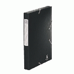 CHEMISE BOX CARTE CARTOBOX EXACOMPTA 24 X 32 CM DOS 4 CM NOIRE