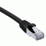 CORDON RJ45 CATÉGORIE 6A F/UTP LSOH SNAGLESS NOIR - 20 M