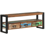 MEUBLE TV 120X30X45 CM BOIS MASSIF DE RÉCUPÉRATION