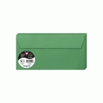 PAQUET DE 20 ENVELOPPES POLLEN 110X220MM 120G/M² - VERT SAPIN - LOT DE 4