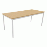 TABLE DE RÉUNION TREFF 180 X 80 HÊTRE / BLANC