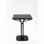 TABLE PAUSE CARRÉE 60X60 PLATEAU LAQUÉ NOIR - MEET BY PAPERFLOW