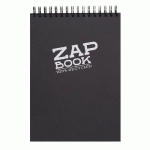 ZAP BOOK BLOC SPIRALÉ 160F A4 80G - NOIR - LOT DE 5