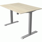 BUREAU RÈGLABLE MOVE1FONCT.MÉMOIRESILVERL120XP80CMÉRABLE - KERKMANN