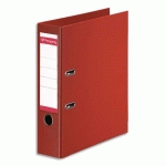 CLASSEUR A LEVIER PERGAMY - POLYPROPYLENE INTERIEUR/EXTERIEUR - DOS 8 CM - A4 - ROUGE