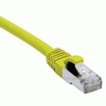 CORDON RJ45 CATÉGORIE 6A S/FTP LSOH SNAGLESS JAUNE - 25 M - DEXLAN