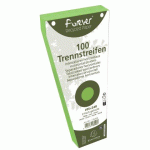 INTERCALAIRES TRAPÈZE CARTE BRISTOL UNIES PERFORÉES FOREVER - 105 X 240 MM - VERT