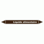 LOT DE 3 - MARQUEUR DE TUYAUTERIE - LIQUIDE ALIMENTAIRE - EN VINYLE LAMINÉ 355 X 37 MM