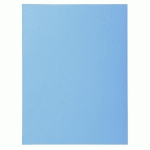 PAQUET DE 50 CHEMISES 2 RABATS SUPER 210 - 24X32CM - BLEU CLAIR - LOT DE 5