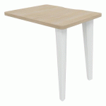 RETOUR EVIDENCE 80 X 60 CM CHÊNE NATUREL PIED BLANC - VINCO