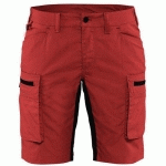 SHORT SERVICES STRETCH FEMME ROUGE/NOIR TAILLE 48 - BLAKLADER