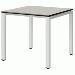 TABLE MALIBU 80X80 T5 SOUDÉ ST ANTIB BLC SE W911/NO BLC 9016