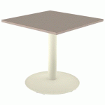 TABLE MANO 80X80 T6 STRA ALAISÉ CHÊNE H. CAPPUCCI/BEIGE 1013 - MOBIDECOR