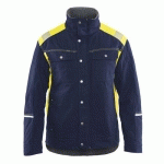 VESTE DE TRAVAIL ARTISAN HIVER MARINE/JAUNE FLUORESCENT TAILLE M - BLAKLADER