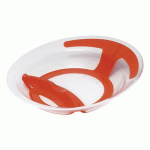 ASSIETTES COMPARTIMENTÉES POLYPROPYLÈNE - TRANSLUCIDE ET AGRUMES - PLASTOREX